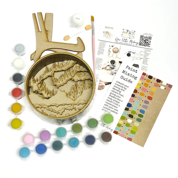Paint By Layers Craft Kit- Northern Lights Shadow Box - Made In Canada ...