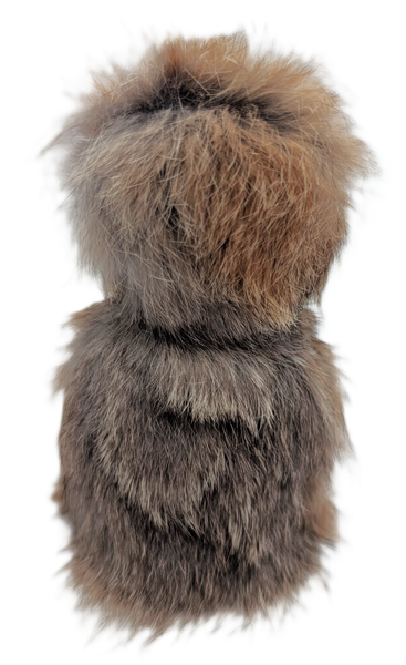 Brown Sealskin Ookpik (Owl) - Daisy Savard - Made In Canada Gifts