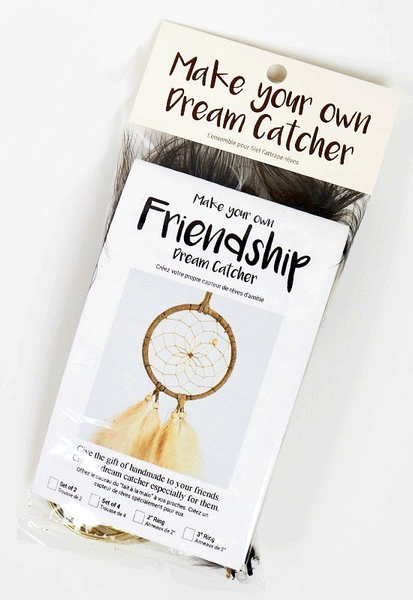 Friendship Dream Catchers Kit - 3" Natural Tones