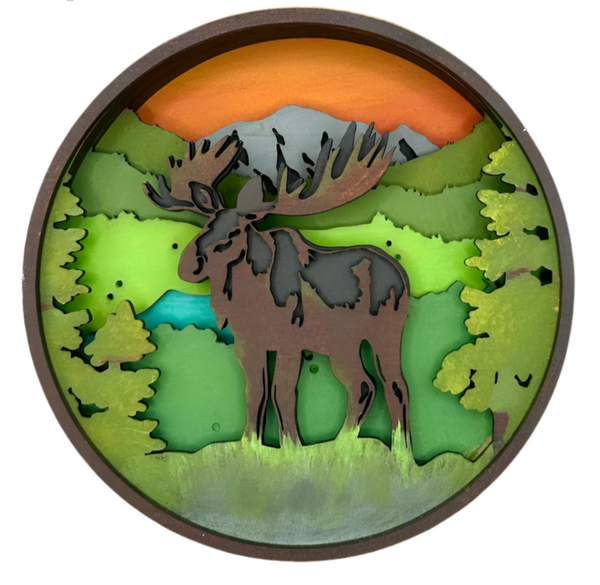 Paint By Layers Craft Kit- Majestic Wanderer Shadow Box