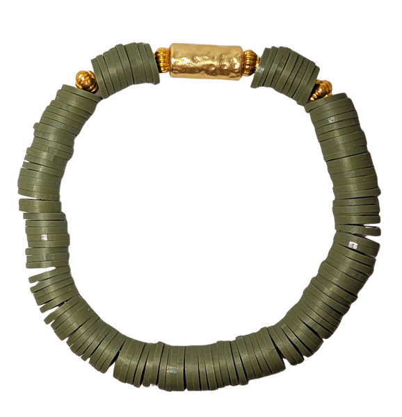 Molokini Stretch Bracelet Fern Green