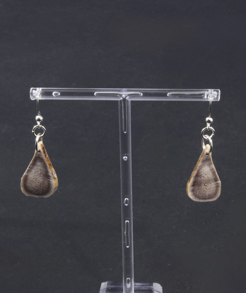 Caribou Antler Earrings - Maggie T. Kulula