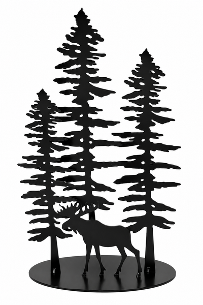 Sitka Trees with Moose
