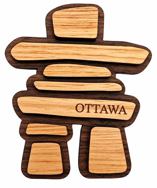 Inukshuk Wooden Magnet