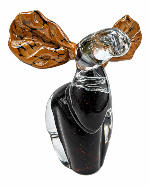 Moose Blown Glass Art
