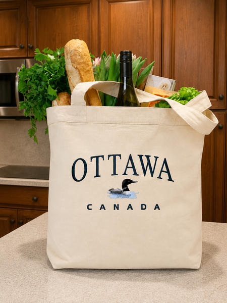 Ottawa Canada Canvas Tote Bag - Loon