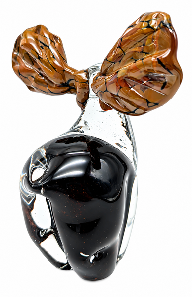 Moose Blown Glass Art