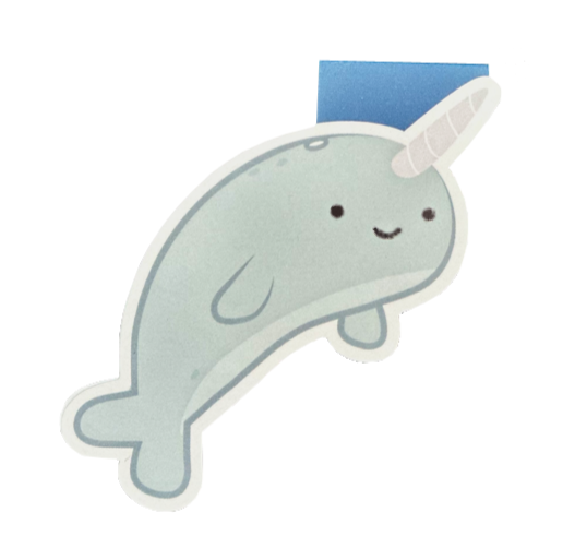 Narwhal Magnetic Bookmark - Made In Canada Gifts