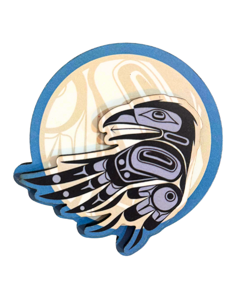 3D Magnet Raven Moon