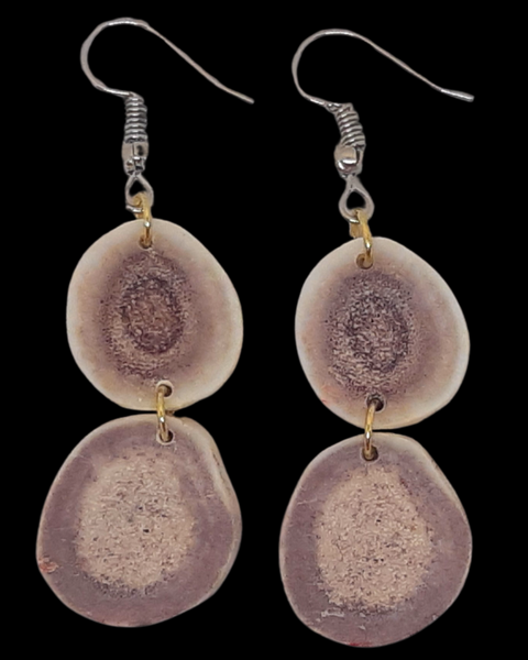 Caribou Antler Earrings - Linda Nuturagungnerk