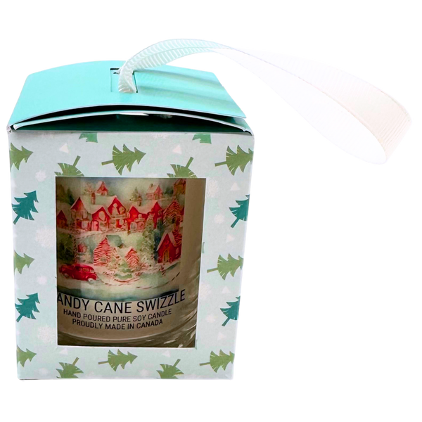 Holiday Candle Ornament - Candy Cane Sizzle