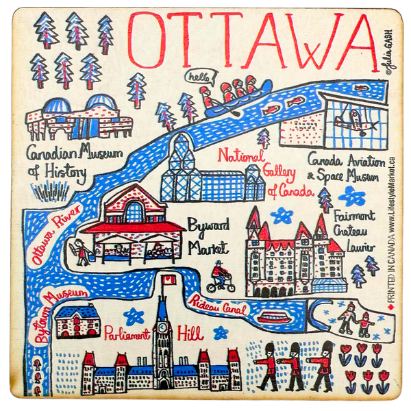 Ottawa Cityscape Coaster Set