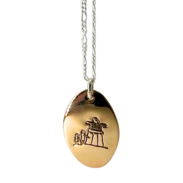 Gold Inukshuk Necklace