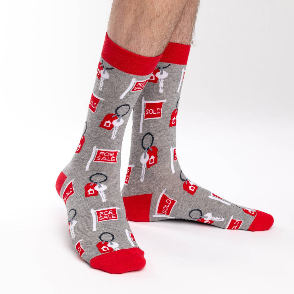Men's Real Estate Crew Socks