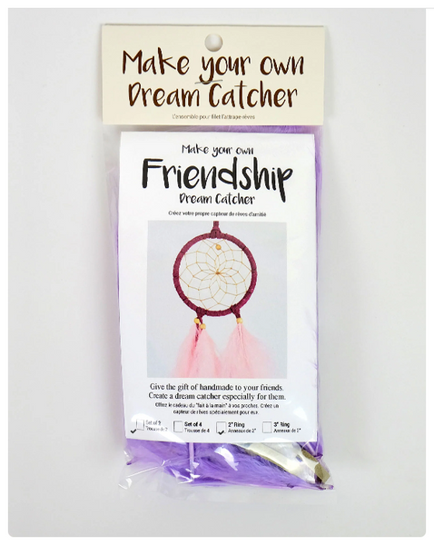 Friendship Dream Catchers Kit - 2" Bright Tones