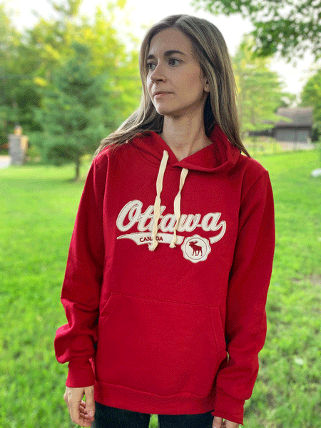 Ottawa Hoodie - Red - Made In Canada Gifts