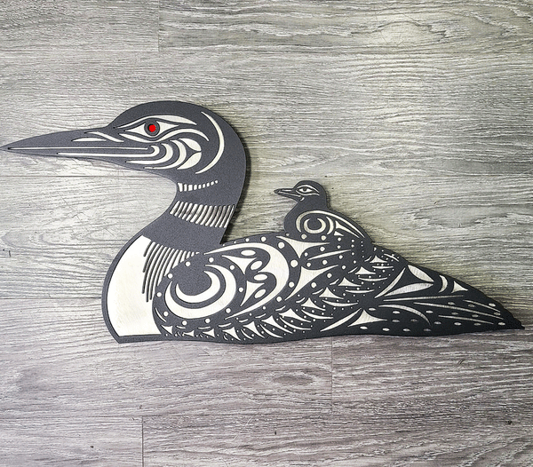 First Nations Loon and Baby Made In Canada Gifts