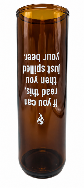 Upside Down Beer Glass