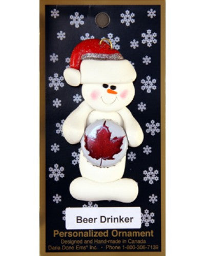 Beer Drinker Ornament