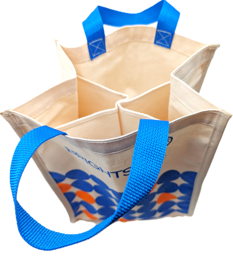 Custom Wine Tote Bag - 1 Colour, 1 Side Printed