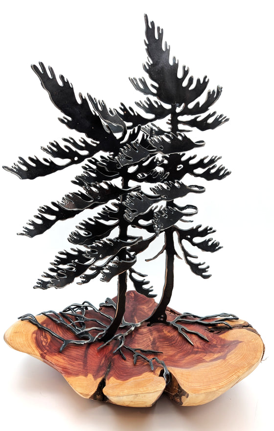Windswept Pine & Wood Sculpture