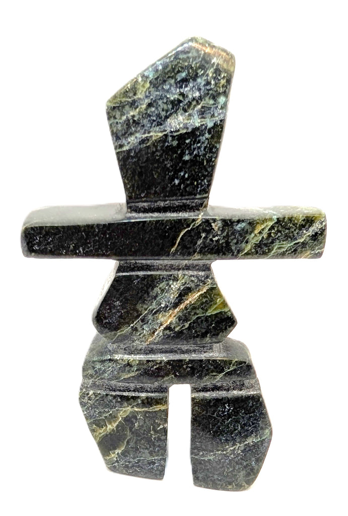 black/green marble soapstone inukshuk 