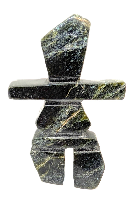 black/green marble soapstone inukshuk 