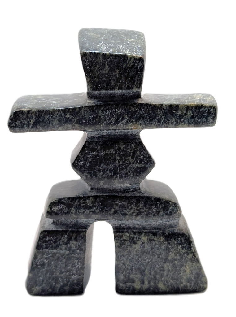 black marble soapstone inukshuk 