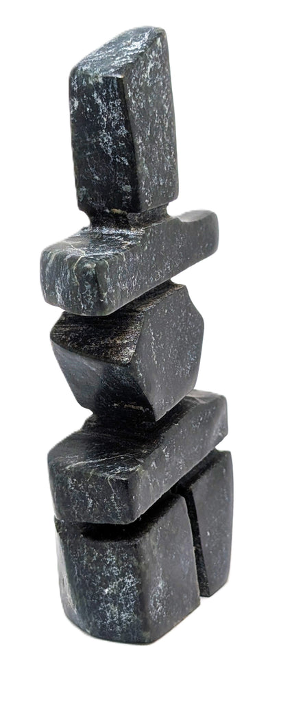 black soapstone inukshuk 