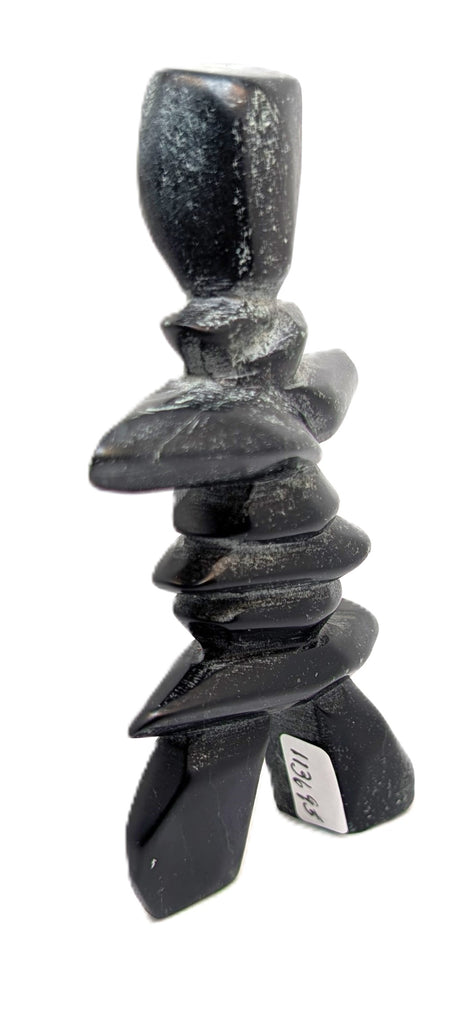 black marble soapstone inukshuk 