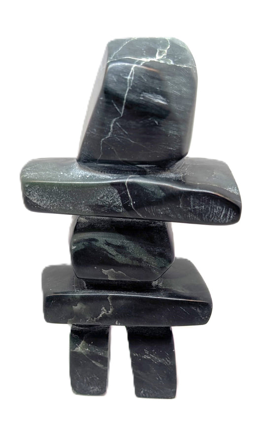 black marble soapstone inukshuk 