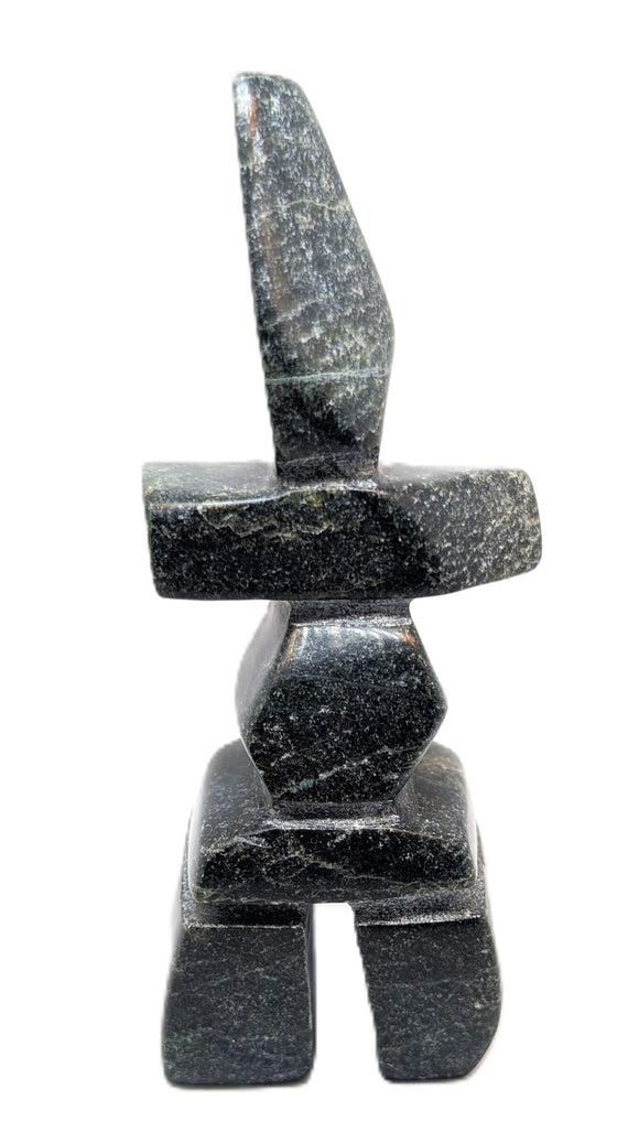black marble soapstone inukshuk 