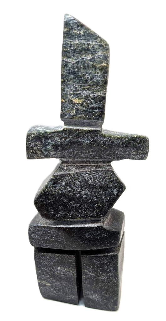black marble soapstone inukshuk 