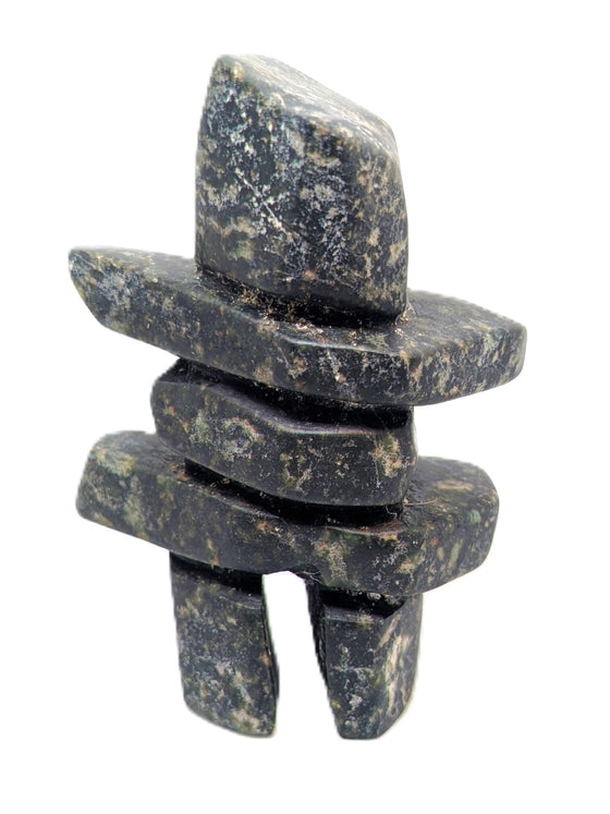black/green marble soapstone inukshuk 