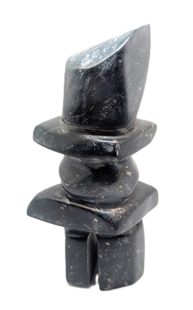 black marble soapstone inukshuk 