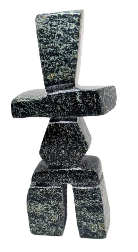 black/green marble soapstone inukshuk 