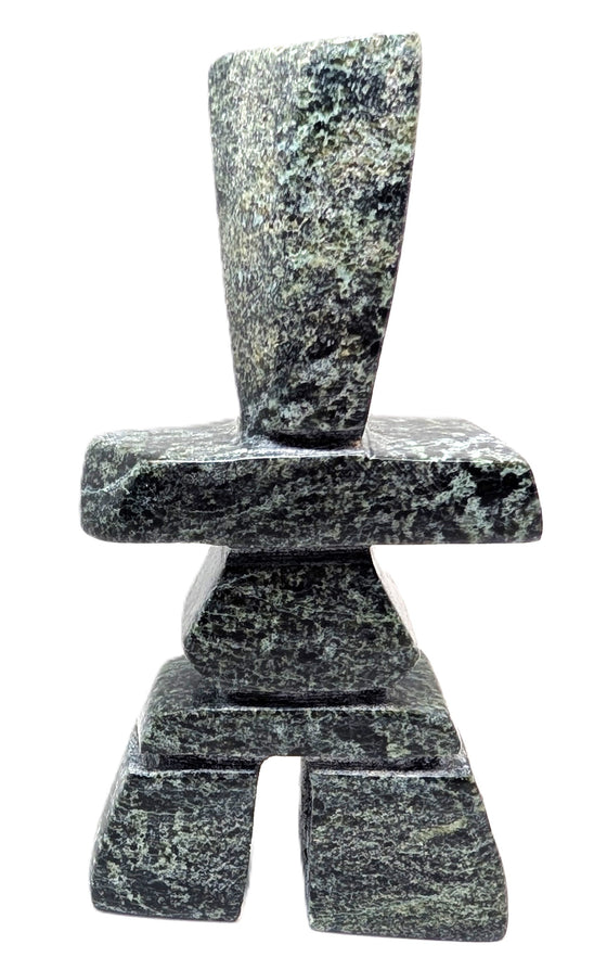 black/green marble soapstone inukshuk 