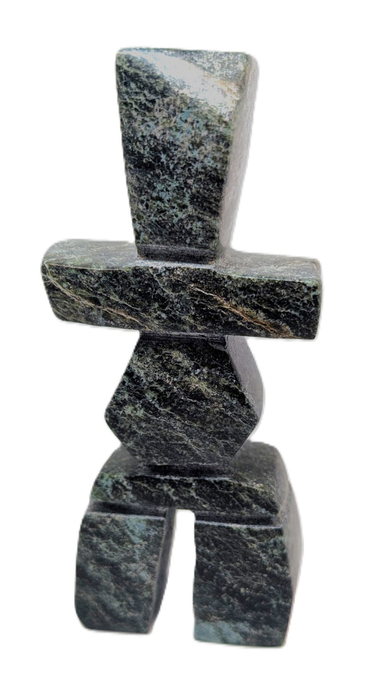 black marble soapstone inukshuk 