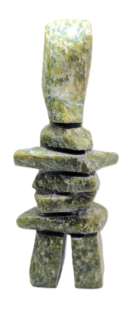 green marble soapstone inukshuk 