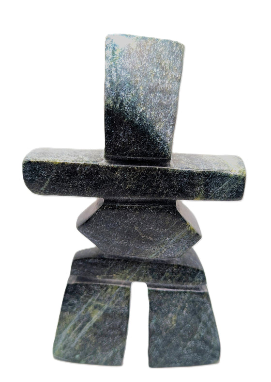 black/green marble soapstone inukshuk 