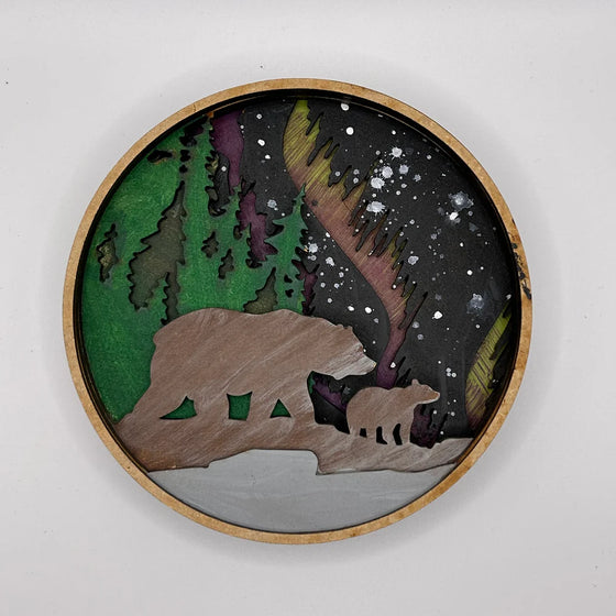 Paint By Layers Craft Kit- Bear Shadow Box