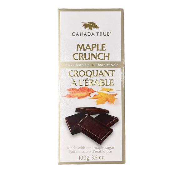 Maple Crunch Dark Chocolate Bar