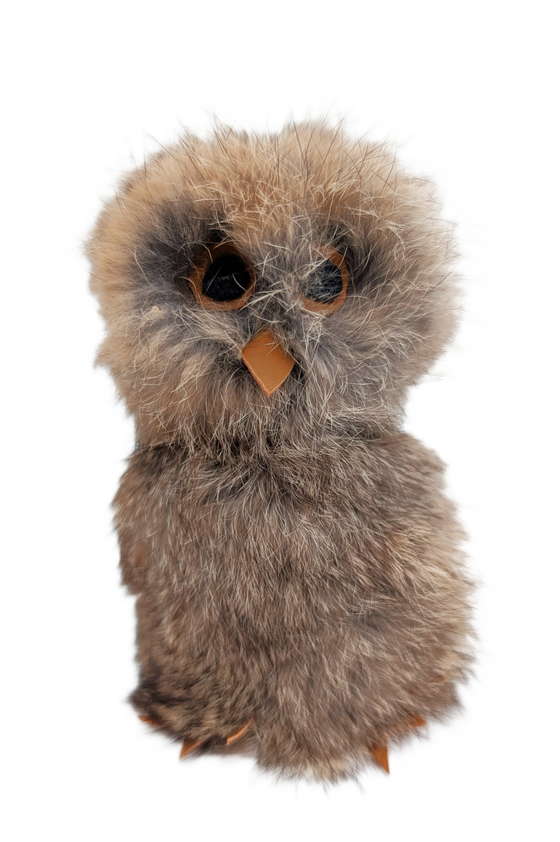 Brown Sealskin Ookpik (Owl) - Daisy Savard