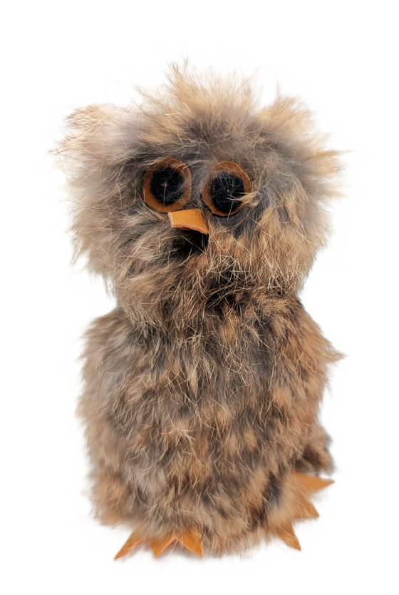 Brown Sealskin Ookpik (Owl) - Daisy Savard