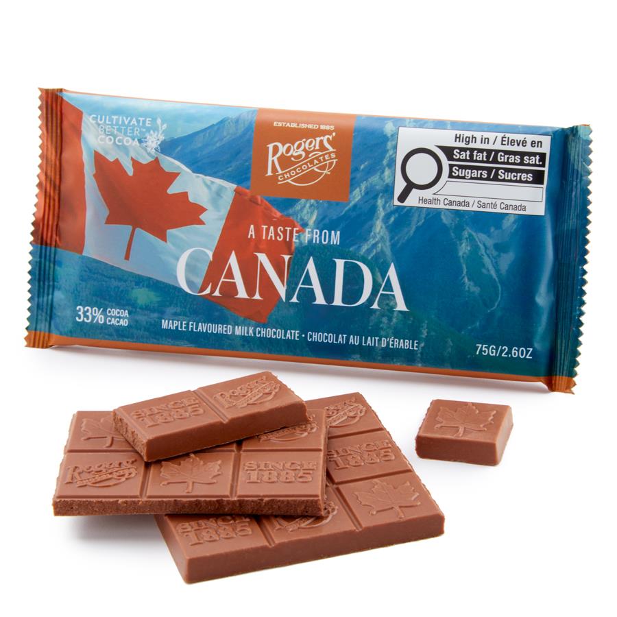 A Taste From Canada - Maple Flavoured Milk Chocolate