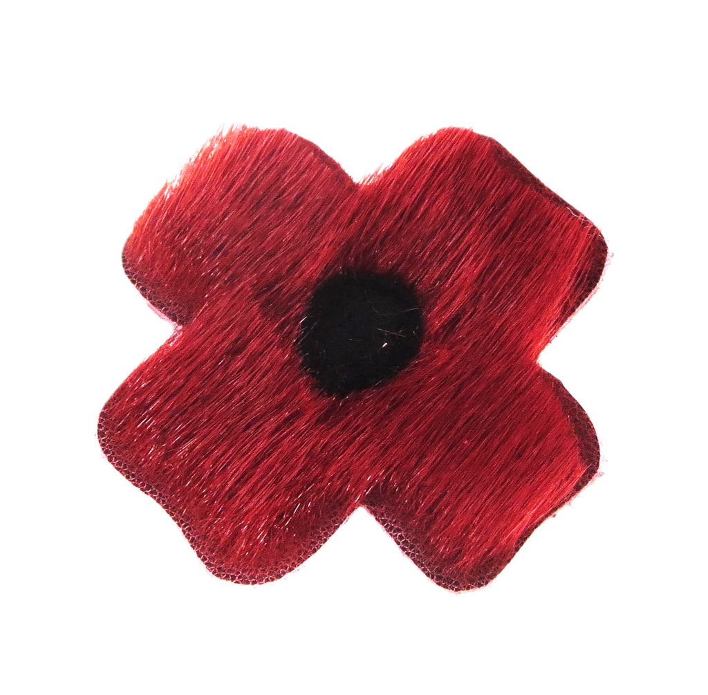 Inuit Sealskin Poppy Pin
