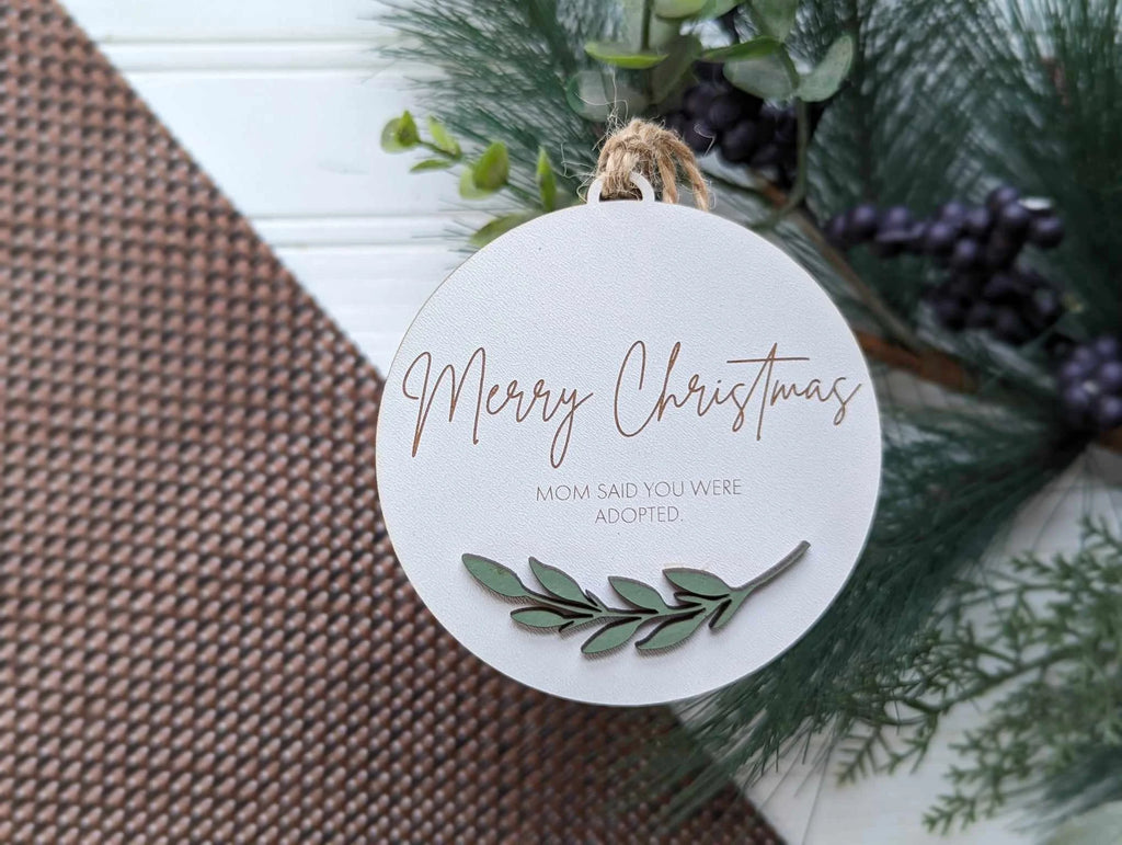 Adopted Round Ornament