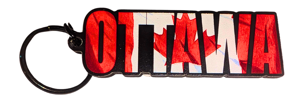 Ottawa Flag Key Chain