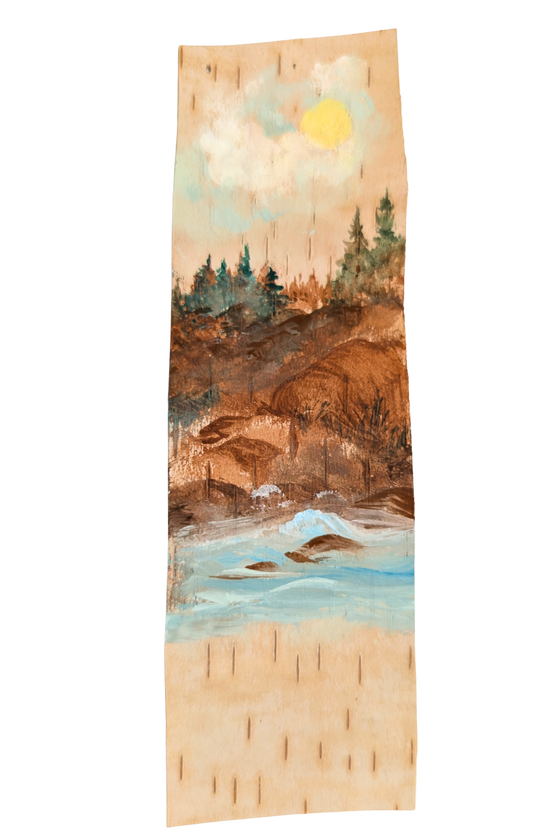 Handpainted Birch Bookmark