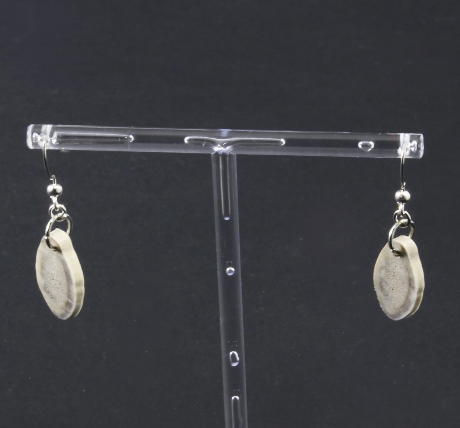 Caribou Antler Earrings - Maggie T. Kulula